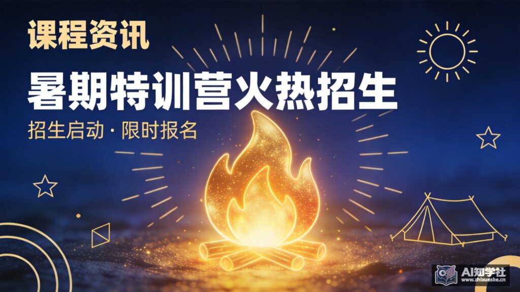 暑假班招生启动：AI知学社2025暑期AI特训营火热报名中