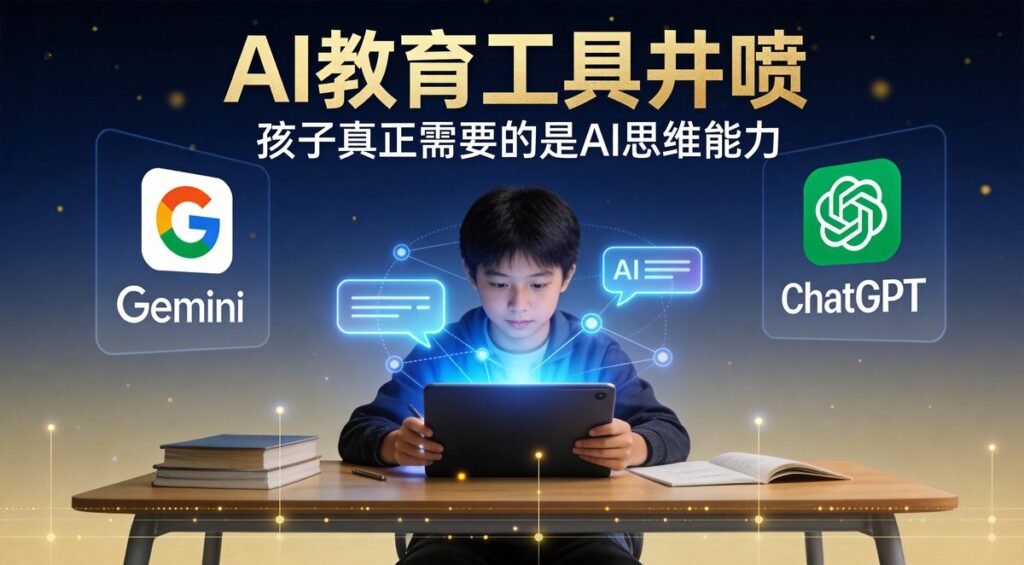 AI教育工具大爆发：谷歌、OpenAI都在做青少年版，但孩子真正需要的是AI思维能力