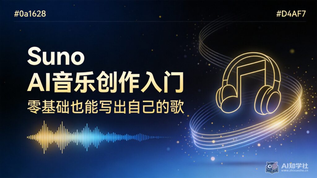 Suno AI音乐创作入门：零基础也能写出自己的歌