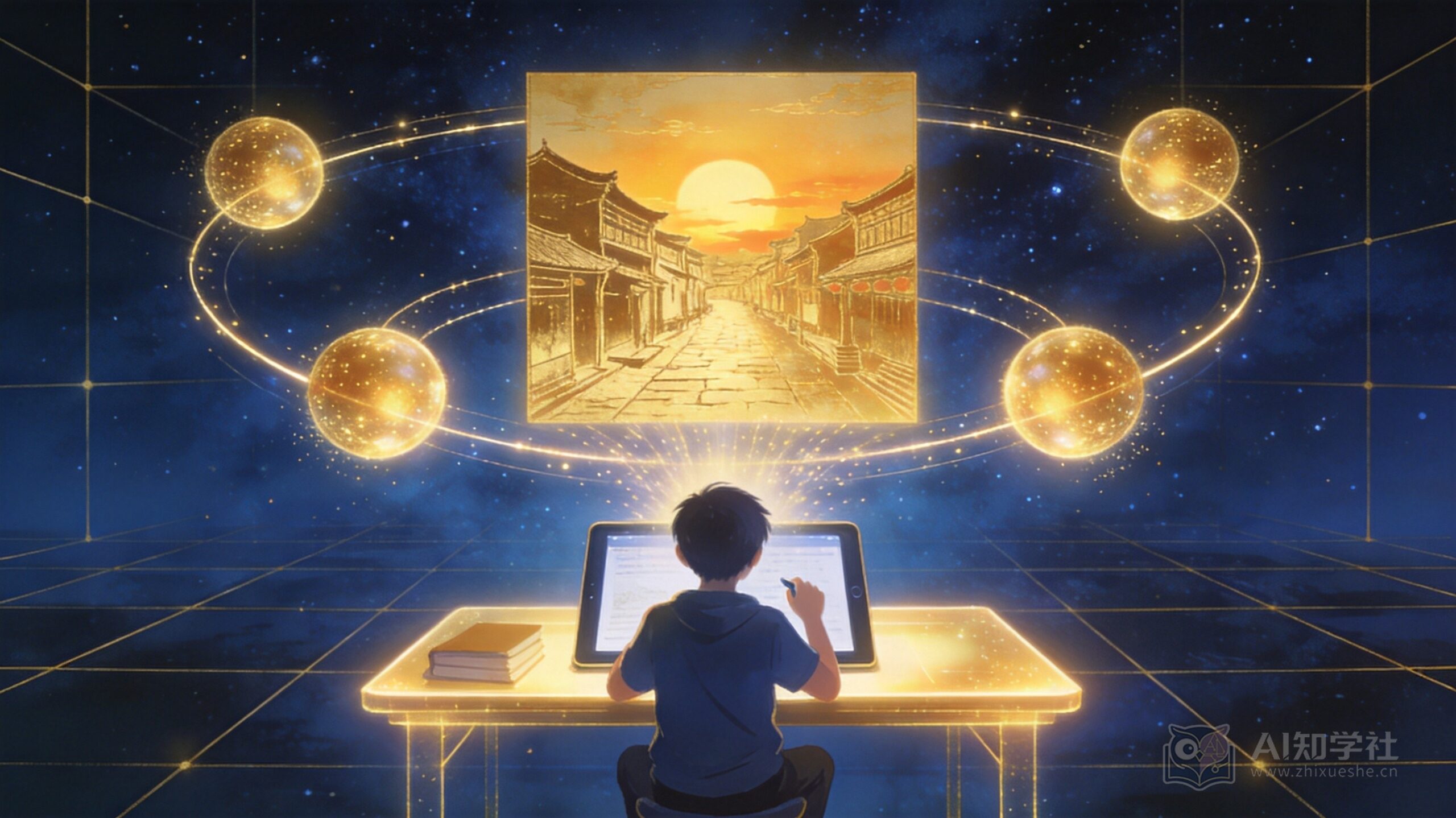 青少年学习AI绘画提示词五要素