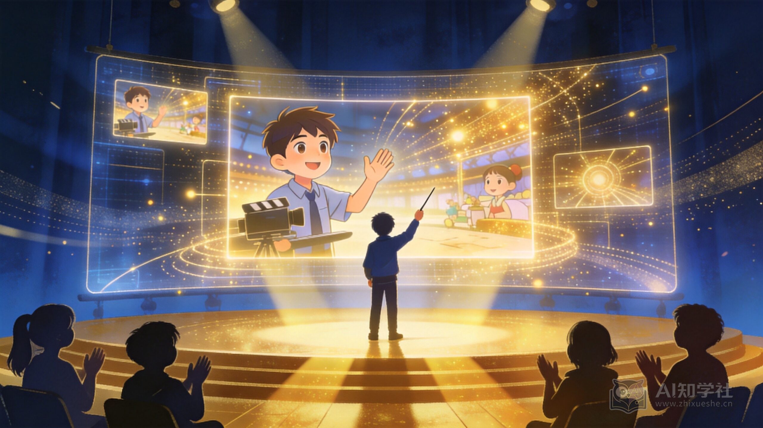 少年导演指挥AI作品放映,收获创作成就感