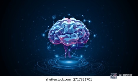 AI脑网络科技概念